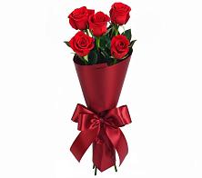 Букет 5 Красных роз Эдлесс Лав в Федотово