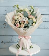 Букет цветов из:  Розы и Лизиантусы в Федотово