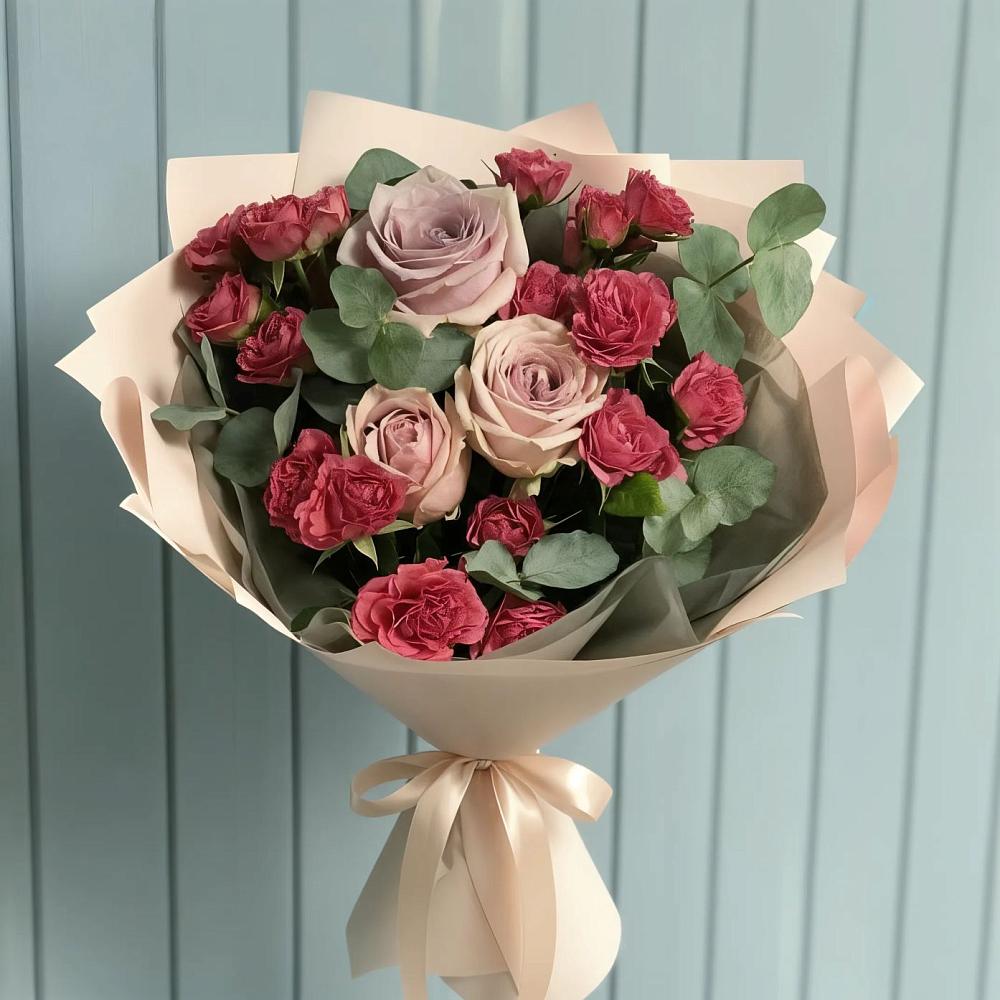 Букет цветов из: Гвоздики и Розы в Федотово