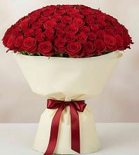 Букет 101 Красная роза Милано в Федотово