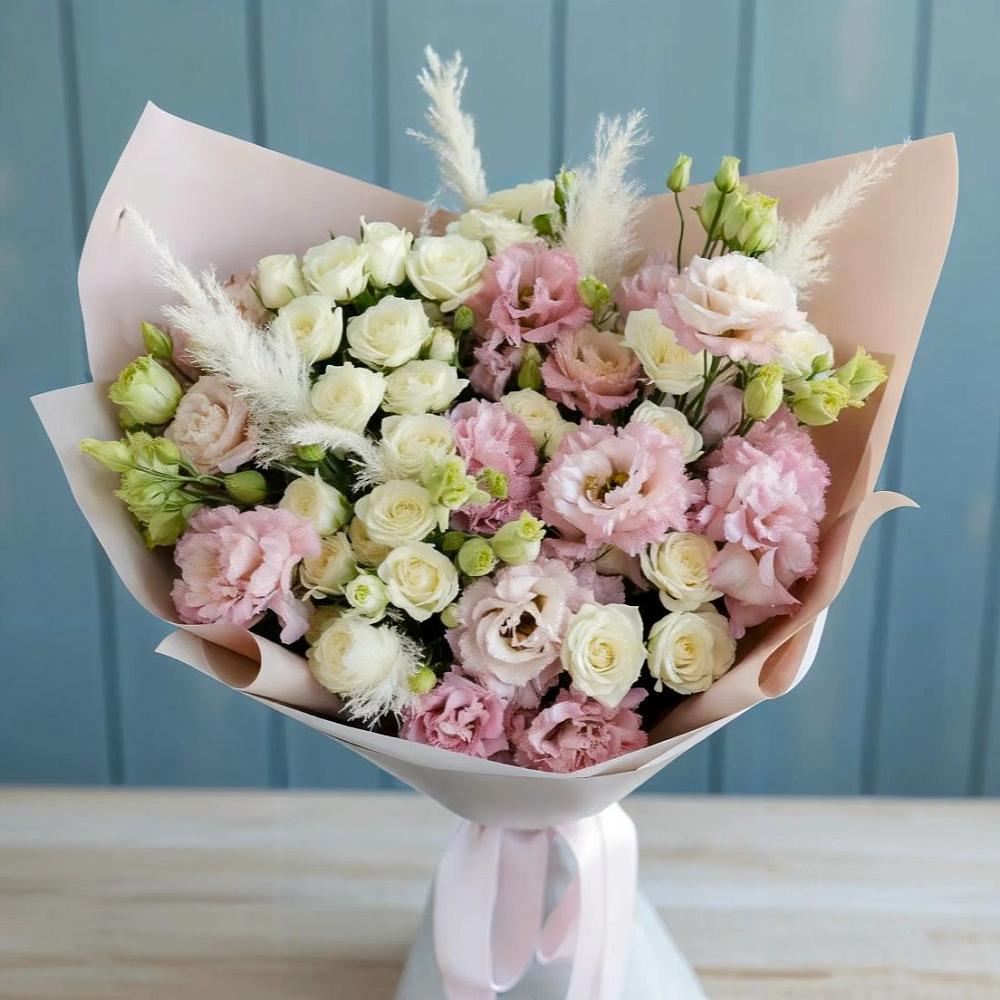 Букет цветов из: Альстромерии и Розы в Федотово