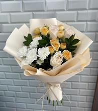 Букет цветов из:  Розы и Хризантемы в Федотово