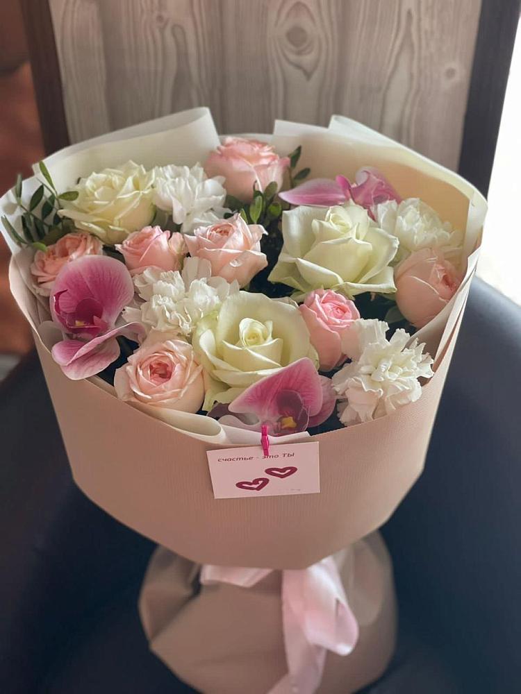 Букет цветов из: Орхидеи, Розы и Гвоздики в Федотово