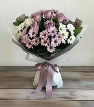 Букет цветов из:  Хризантемы и Розы в Федотово