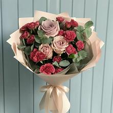 Букет цветов из:  Гвоздики и Розы в Федотово