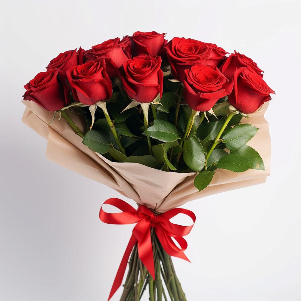 Букет 11 Красных роз Эдлесс Лав в Федотово